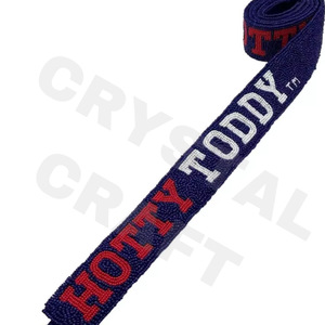 Noles Go personnalisable or blanc perles de rocaille sac sangles à la mode sangle perlée pour sacs accessoires de mode - Product Image 4