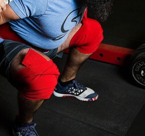 UNIQUE GYM WEAR Custom Made Nylon <b>Knee</b> Wraps-Durable Water Resistant Breathable & Eco-Friendly for Weight Lifting (Unisex) - Product Image 4