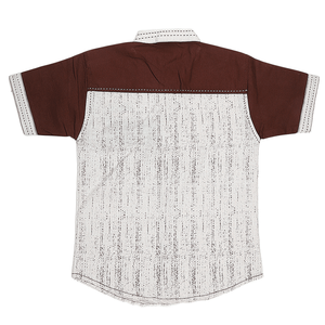 Chemise décontractée pour garçons - Marron - Product Image 2