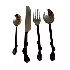 Juego de Cubiertos de Metal con acabado de oro rosa para artículos de Hotel, cubiertos de Metal de nuevo diseño, nuevo juego de cubiertos para uso doméstico en utensilios de cocina de Hotel - Product Image 5
