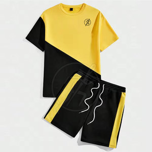 Última moda desgaste camiseta y pantalones cortos conjunto para hombres tamaño personalizado y color hombres camiseta y pantalones cortos conjunto para adultos - Product Image 1