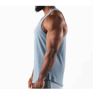 Débardeur de sport respirant en maille grande taille à prix de gros, style décontracté, musculation, fitness pour hommes - Product Image 5