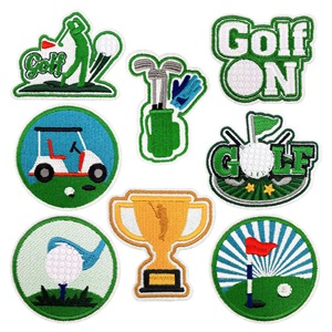 Parches Bordados Personalizables Más Vendidos para Deportes de Golf, Parches Deportivos Grandes de PVC Termoadhesivos, Lentejuelas en Forma de Corazón para Gorras - Product Image 1