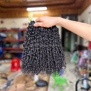 Paquetes de color natural rizado Pixel de alta calidad de 100% cabello humano vietnamita con precio al por mayor de 8 - 32 pulgadas - Product Image 1