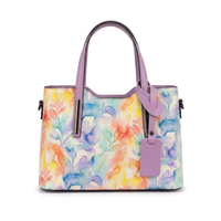 Sac à main structuré en cuir Dollaro véritable - Fabriqué en Italie - Art. 26123