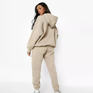 Fabricant de vêtements Ensemble de survêtements pour femmes personnalisé Vêtements actifs Joggers deux pièces et capuches Survêtements pour femmes OEM - Product Image 3