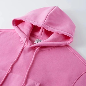 Pull 100% coton de haute qualité vierge polaire épaisse poids lourd surdimensionné Streetwear écologique personnalisé recadrée hiver - Product Image 3