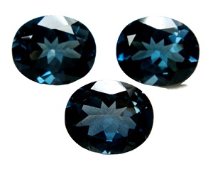 Hermosos precios al por mayor de alta calidad, Topacio Azul de forma ovalada, precio al por mayor, corte facetado, piedras preciosas sueltas, OEM a granel - Product Image 1