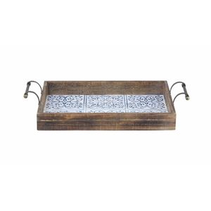 Ensemble de plateaux en bois personnalisés de couleur beige doux avec forme carrée classique et motif unique, parfaits pour un usage quotidien - Product Image 1