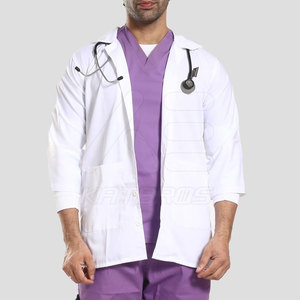 Venta al por mayor de ropa de Hospital Scrub Bata de laboratorio Precio barato Scrub Bata de laboratorio Último estilo Scrub Bata de laboratorio - Product Image 4