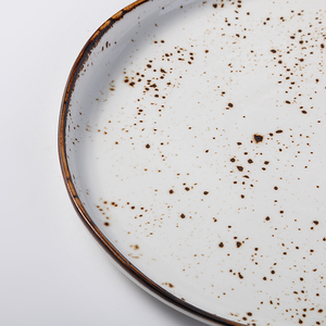 Plato de <span class=keywords><strong>Porcelana</strong></span> Rústica con Efecto de Horno YAYU, Estilo Japonés Vintage para Sushi, Borde Irregular, Platos de Cerámica para Restaurante y Hotel - Product Image 3