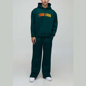 Conjunto de Sudadera con Capucha y Pantalones Deportivos Vintage con Logotipo Personalizado |   Chándal Deportivo OEM |   Conjunto Deportivo Unisex de Felpa Gruesa 100% Algodón con Sudadera con Capucha y Pantalones Jogger - Product Image 6