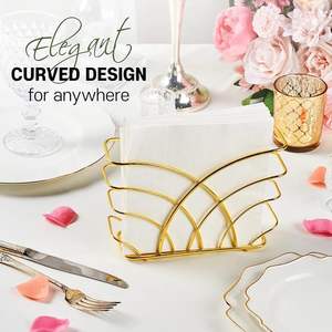 Anillo de Servilleta Clásico para Mesa, Diseñado para Eventos de Matrimonio, Decoración del Hogar, Cenas y Celebraciones Grupales, Uso al por Mayor - Product Image 5