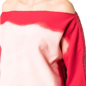 Lady Acid Wash Sweatshirt Fabricant Cotton Pullover Sweaters Oversized Distressed Crewneck Femme - Product Image 5