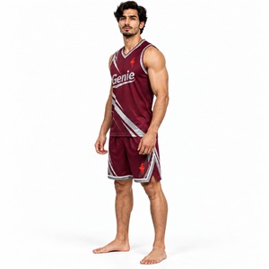 Conjunto de uniforme de baloncesto, camiseta personalizada para equipo, pantalones cortos, ropa deportiva transpirable de secado rápido para jugadores de baloncesto, entrenamiento, partidos de liga - Product Image 3