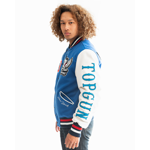 Personnalisez votre logo Veste en laine col rond sport Street Style à manches longues Letterman pour hommes Logo avant - Product Image 2