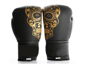 Gants de boxe MMA personnalisés en cuir pour hommes avec poignées, faciles à porter pour l'entraînement, tailles et couleurs personnalisées - Product Image 3