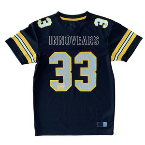 2025 New Arrival Men's American Football Jersey T-Shirt Quick Dry Summer Boxy Fit Mesh Custom Cropped Jersey with Short Sleeves - Product Image 1