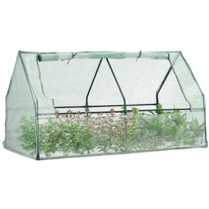 TUN0402 Modern Mini Greenhouse for Balcony Garden 180X92X90 Seed Bed Tomato Easy Assembly Steel Iron Wood <b>Frame</b> Pressure Nature - Product Image 1