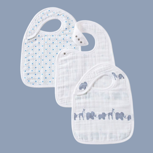 Venta al por mayor de Baberos desechables para bebés de algodón orgánico 100%, fabricante de Baberos para bebés de estilo liso suave para niños y niñas recién nacidos de India - Product Image 5