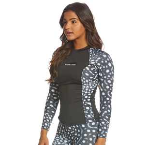 <b>Womens</b> Long Sleeve Rash Guard Manufacturer Sportswear Rash Guard <b>Swimming</b> <b>Shirt</b> Plus Size Rash Guard <b>for</b> <b>women</b> OEM serviced - Product Image 4