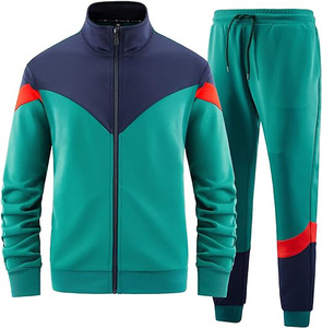 Chándal personalizado sudaderas con capucha conjuntos de Jogger con bordado de impresión al por mayor Unisex chándal suelto de algodón acanalado chándal para hombres - Product Image 6