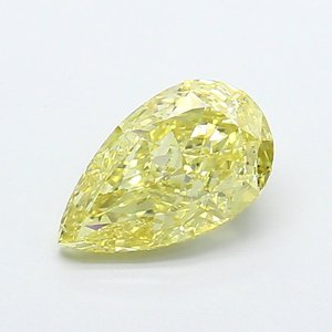 Diamant de laboratoire jaune intense fantaisie VS1 de 2,00 ct en forme de poire - Product Image 1