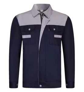 Logo personnalisé été mince à manches longues salopette hommes couleur-blocage travail assurance vêtements site assainissement vêtements bricolage - Product Image 2