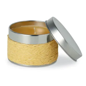 Bougie parfumée personnalisée en cire de paraffine pour la décoration de la maison, avec parfum fruité et pot en métal pour la merchandising - Product Image 4