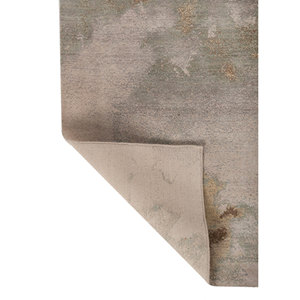Alfombra Aprezo AKWS-3059 de Lana y Seda Anudada a Mano, Color Marfil, Diseño Abstracto para Sala de Estar, Alfombra Rectangular para Pasillo, Alfombra Tipo Rompecabezas para el Hogar - Product Image 5