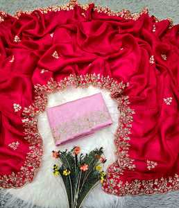 ชุดส่าหรีผ้าชีฟองสำหรับงานเลี้ยงงานแต่งงานและในราคาไม่แพงจากอินเดียโดยแฟชั่น riddhi - Product Image 6