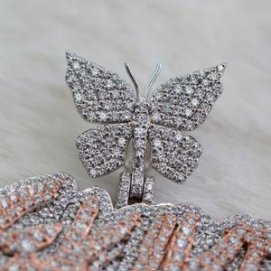 Colgante con letras heladas, colgante personalizado VVS Moissanite, abalorio de plata 925, joyería de Hip Hop helada para él/ella, probador de pase - Product Image 2