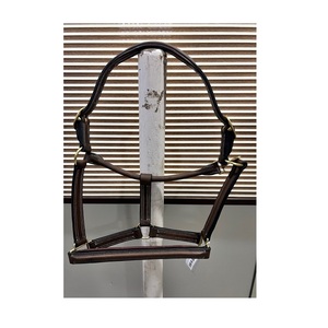 Licou en cuir personnalisé d'approvisionnement d'usine pour l'équitation ajustement confortable taille et marque personnalisables - Product Image 1