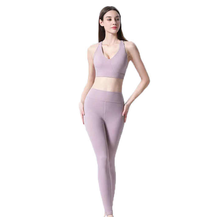 Women's High Quality Yoga Set Fashionable Leggings Hot Selling ODM Service Best Material Customizable Logo Waist Gym Fitness
