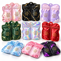 Sacs Mylar à double compartiment découpés sur mesure, impression numérique, multi-SKU, pochettes à bonbons à deux compartiments, emballage vide uniquement