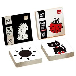 Tarjetas de Memoria Montessori de Alto Contraste para Bebés, Venta al Por Mayor Directa de Fábrica, Impresión Personalizada Premium en Material Rígido - Product Image 1