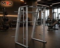 Máquina Smith, Rack de Sentadillas, Rack de Pesas, Estación de Dominadas, Almacenamiento de Pesas, Equipo de Entrenamiento de Fuerza para Gimnasio en Casa