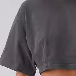 Camisetas recortadas para mujer Camiseta de algodón de alta calidad para uso de moda y fitness - Product Image 4