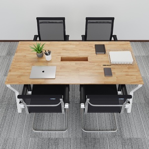 Adjustable Minimalist Wood/MDF <b>Office</b> Conference <b>Table</b> for Hotels & Schools-HBMC010 - Product Image 2