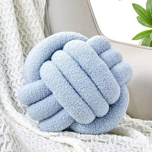 Luxury Cotton Decorative <b>Ball</b> <b>Sphere</b> Knot Pillow Elegant Home Decorative Table Desk Centrepiece Living Room Bedroom Office Metal - Product Image 1
