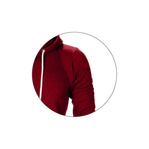 Pull-over à capuche personnalisé avec impression gaufrée pour hommes, sport d'hiver, usine XL, éponge française, technique de bouffée graphique, polaire - Product Image 4