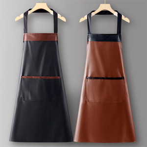 ผ้ากันเปื้อนงานเชื่อมปรับแต่งได้ทำจากผ้าใบระบายอากาศและหนังสังเคราะห์ - Product Image 2