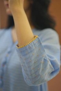 Tela de terciopelo de algodón Blossom, maxi, holgada, sin arrugas, de secado rápido, informal, para otoño/primavera, verano, diseño de diseñador, para bodas y fiestas. - Product Image 6