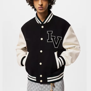 Chaquetas Varsity Personalizadas de Alta Calidad con Bordado, Cuello Alto, para Hombre, Invierno - Product Image 5