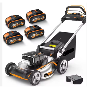 Tondeuse à gazon électrique sans fil autopropulsée 3-en-1 Nitro 80V WG761-4 NEUVE avec chargeur Basecamp et 4 batteries incluses - Product Image 2