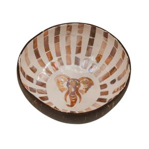 Cuenco de coco de elefante al por mayor de Tailandia con nácar para tiendas de souvenirs, directamente de fábrica, precio competitivo - Product Image 5