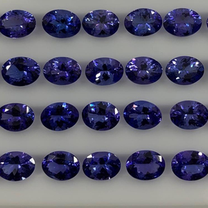 Piedras Preciosas de Tanzanita Azul Natural de Alta Calidad, Corte Ovalado Azul Real, Piedras Sueltas Facetadas, 3*5mm-8*10mm, de la India - Product Image 3