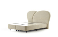 Base de Cama Moderna Capella, 90x190 cm, Tamaño Individual, Alta Calidad, Duradera, Cómoda, Tapizada, Estructura de Hierro, Madera de Pino Sólida, Fácil de Montar
