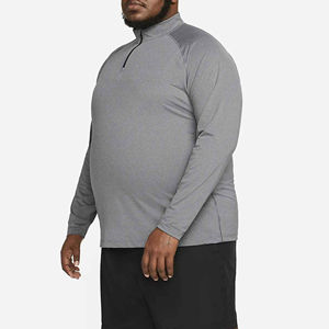 Haute qualité 100% coton Logo personnalisé T-shirt d'entraînement pour hommes col rond régulier manches longues respirant extérieur échauffement décontracté - Product Image 6