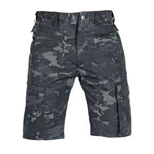 Pantalones cortos cargo de camuflaje para hombre estilo militar con bolsillo pantalones cortos de algodón TELA DE ALGODÓN - Product Image 1